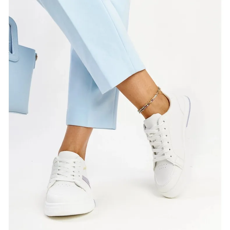 White sneakers with Zorica color