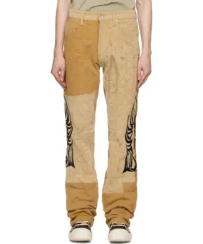 Who Decides War Brown Gathered Work Trousers