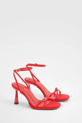 Wide Width 2 Part Buckle Detail Heels