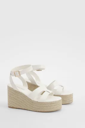 Wide Width Woven Strap Wedges