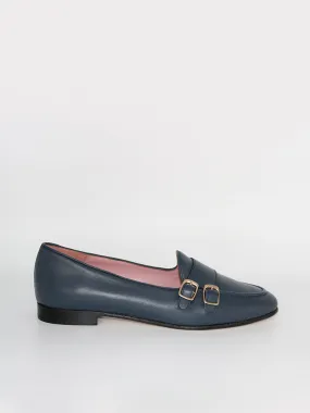 Woman's Gala Two-Buckle Jean-colored Loafers