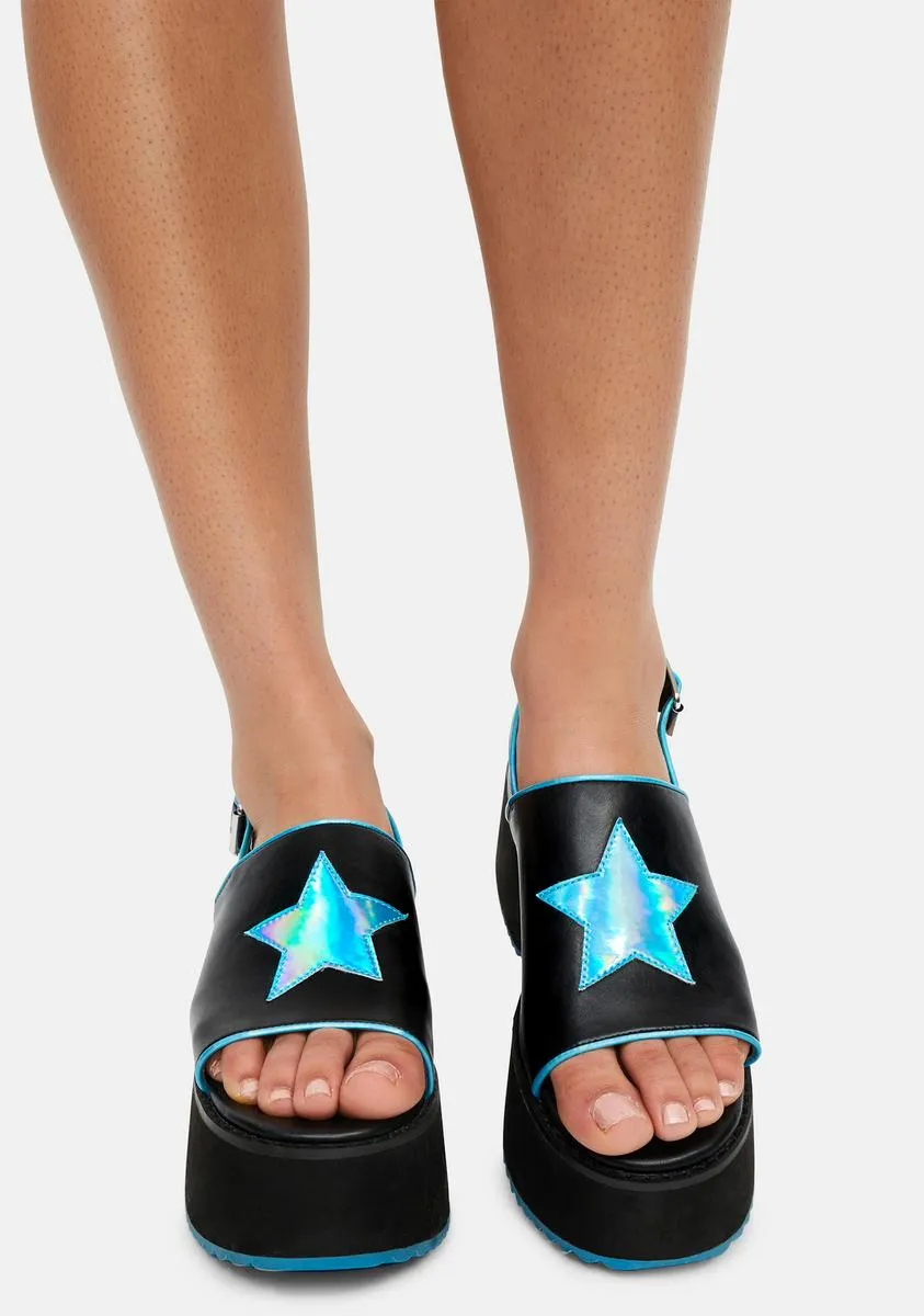 Women's Holo Star Platforms