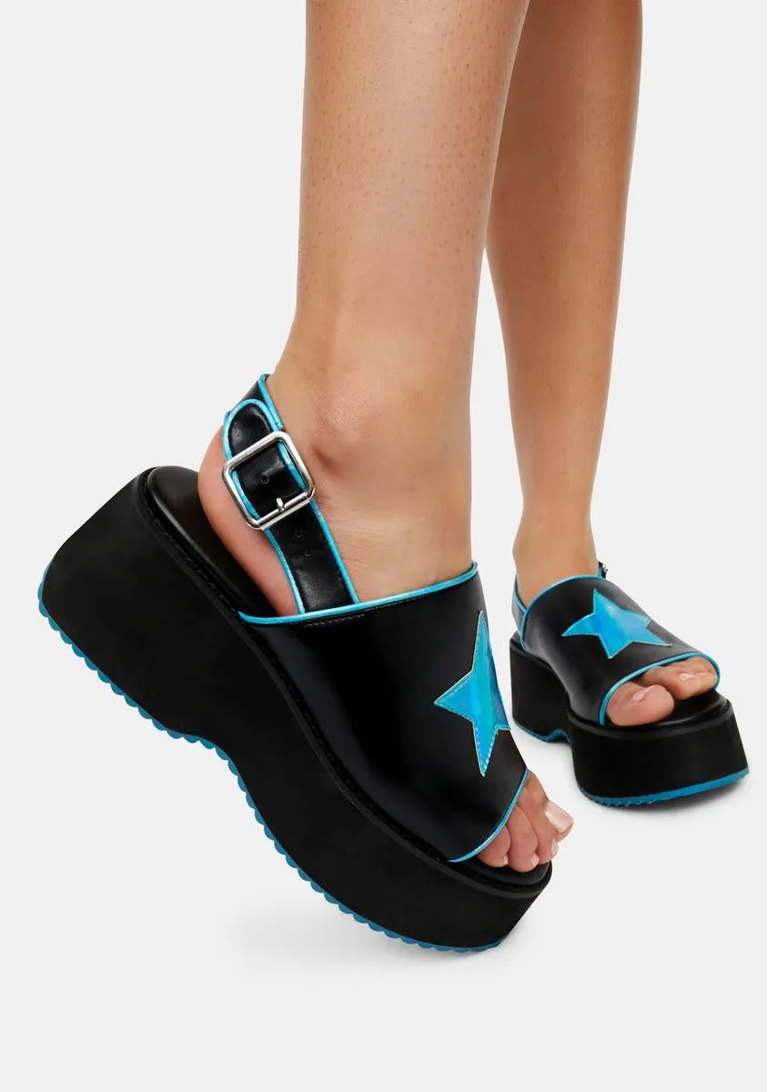 Women's Holo Star Platforms