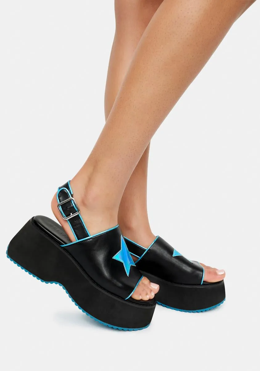 Women's Holo Star Platforms