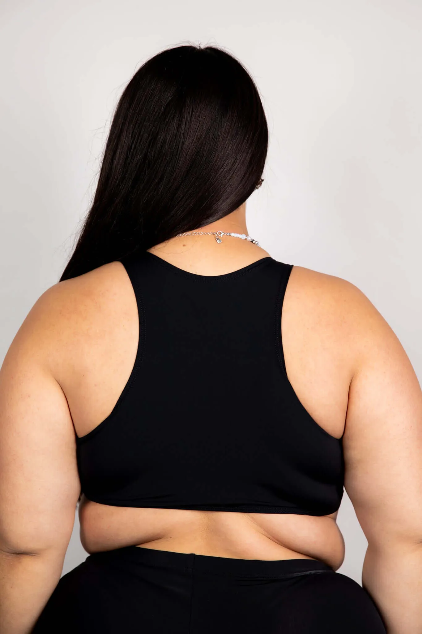 Matte Black Women's Teaser Top