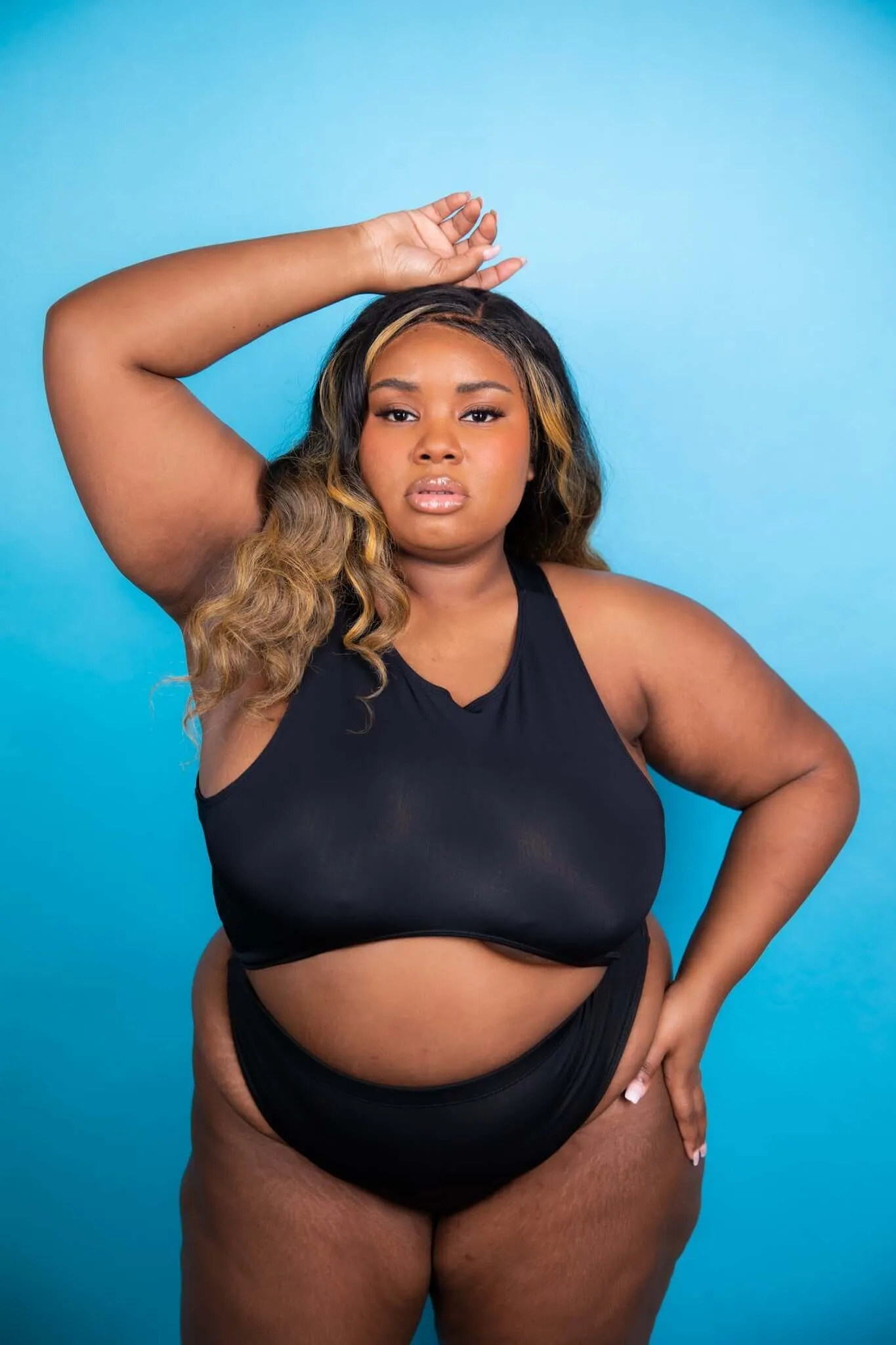 Matte Black Women's Teaser Top