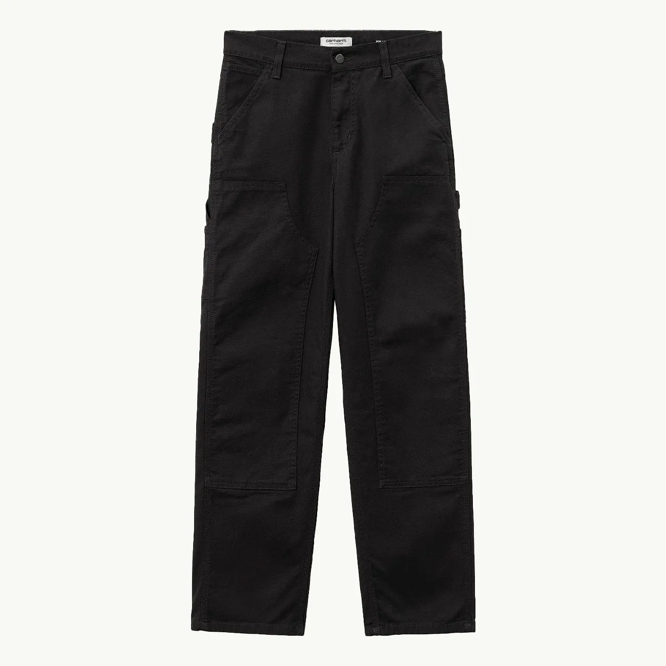 Women's Pierce Double Knee Pant - Black Rinsed