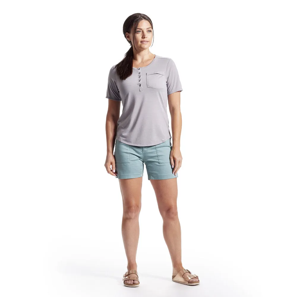 Womens Rove Tech Henley Shirt