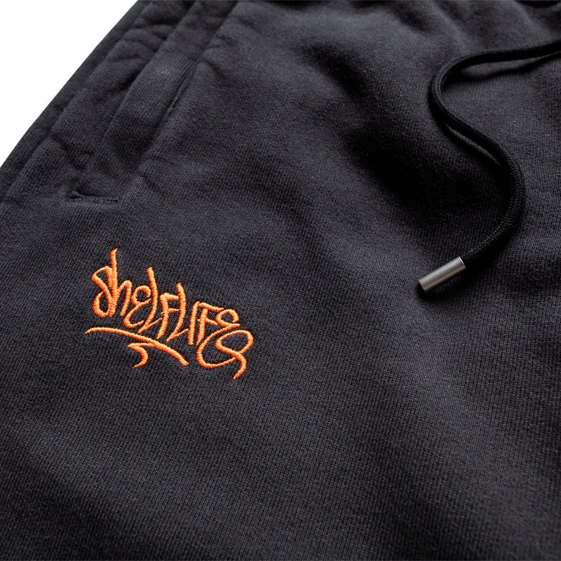 Women's Shelflife x Jordan Sweatpants - Black/Total Orange