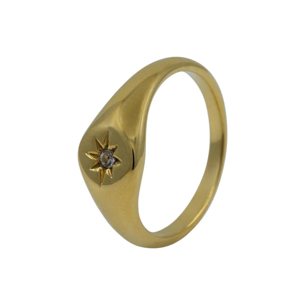 Women's Star Signet Ring