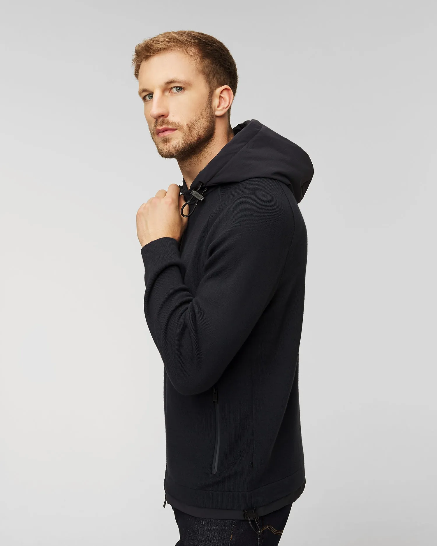 Woolen sweater with a hood Hugo Boss P-Ostico 50495390-404