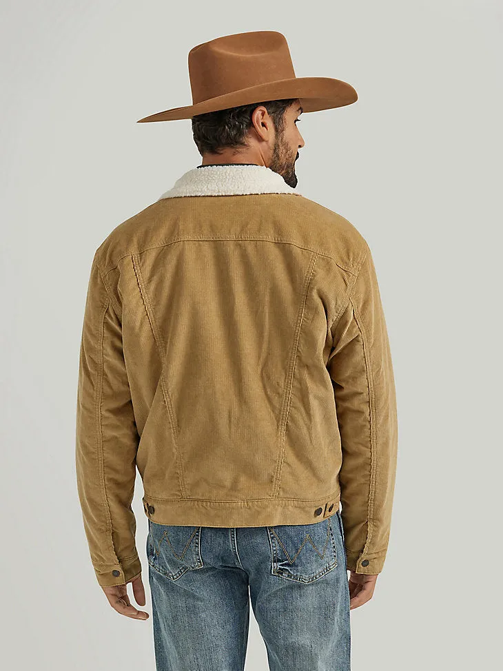 Wrangler Men's Corduroy Jacket in Wheat Color