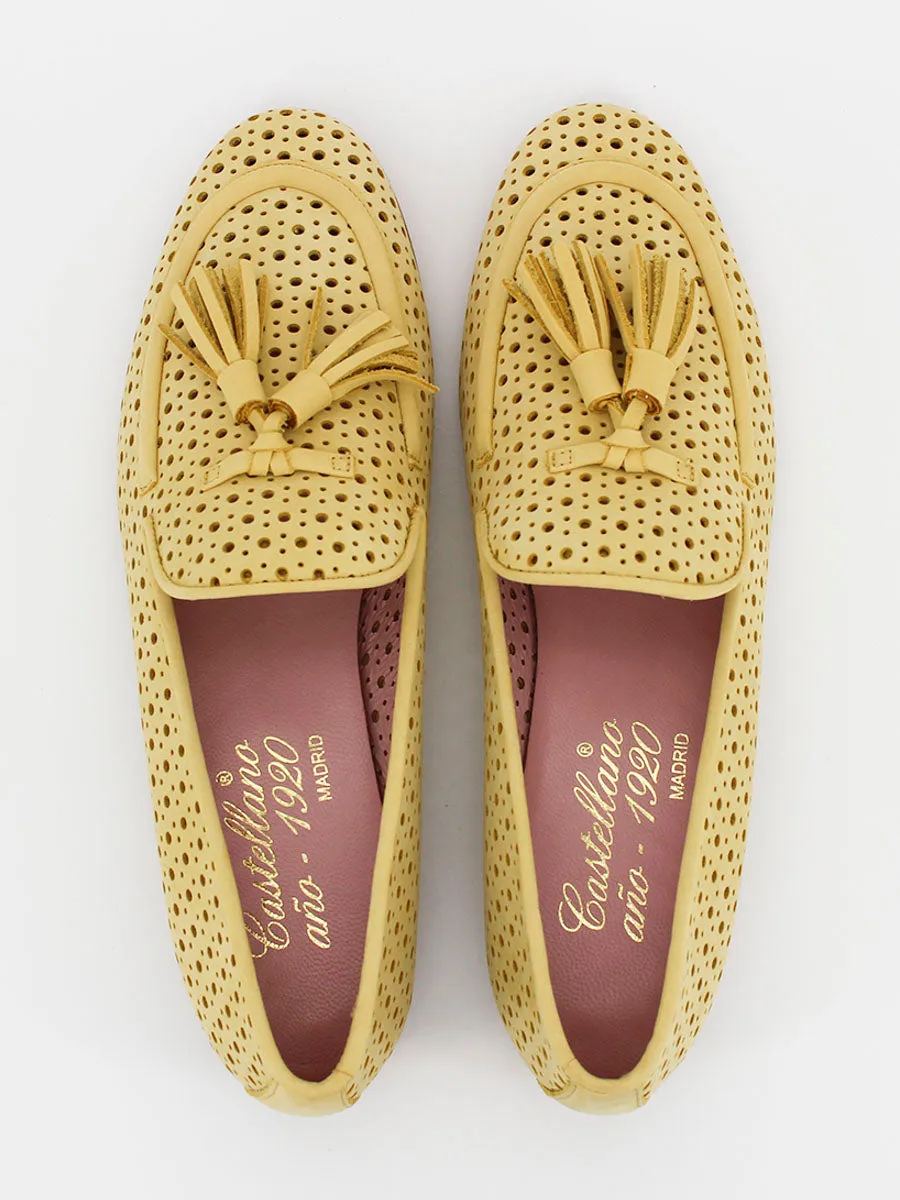 Yellow nubuck Portovenero loafers