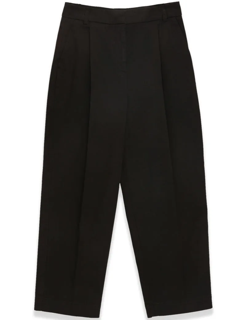 Ymc Market Aqualia Twill Cotton Trousers Black