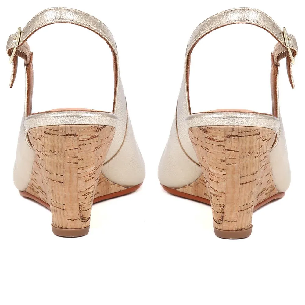 Zahra Leather Wedges - ZAHRA / 323 567