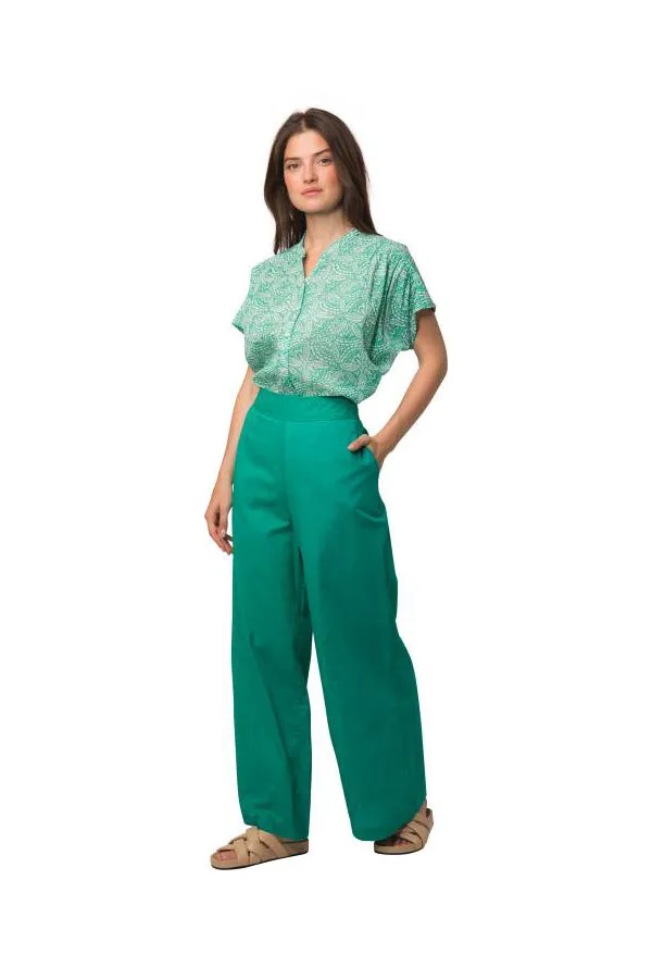 Zen Ethic LEANA GREEN BASIC TROUSERS