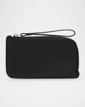 Zipped Wallet in Shiny Kid Leather